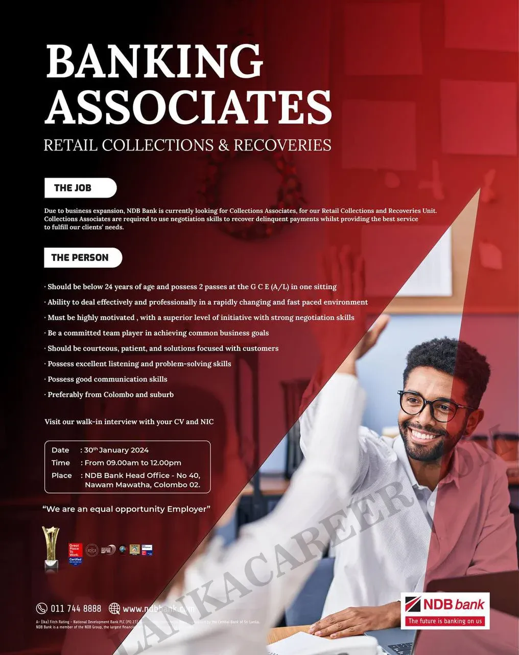 Banking Associate NDB Bank Job Vacancies 2024 Lanka Career Top